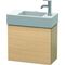 Duravit Waschtischunterbau L-CUBE 400x480x240mm Ans re mediterrane eiche