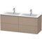 Duravit Waschtischunterbau L-CUBE 1290x481x550mm leinen