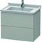 Duravit Waschtischunterbau L-CUBE 469x670x558mm betongrau matt