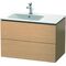 Duravit Waschtischunterbau L-CUBE 550x820x481mm Be links eiche gebürstet