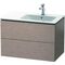 Duravit Waschtischunterbau L-CUBE 550x820x481mm Be rechts eiche kaschmir