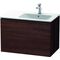 Duravit Waschtischunterbau L-CUBE 550x820x481mm Be rechts kastanie dunkel