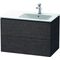 Duravit Waschtischunterbau L-CUBE 550x820x481mm Be re Ei dunkel gebürstet