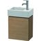 Duravit Waschtischunterbau L-CUBE 400x364x241mm Ans li europäische eiche