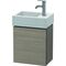 Duravit Waschtischunterbau L-CUBE 400x364x241mm Ans rechts pine silver