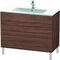 Duravit Waschtischunterbau L-CUBE 1020x481x704mm nussbaum dunkel