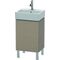 Duravit Waschtischunterbau L-CUBE 593x434x341mm Anschlag links leinen
