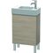 Duravit Waschtischunterbau L-CUBE 582x480x240mm Anschlag links pine silver