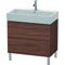 Duravit Waschtischunterbau L-CUBE 582x784x459mm nussbaum dunkel