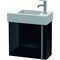 Duravit Waschtischunterbau VERO AIR 436x484x211mm Ans li schwarz hochglanz