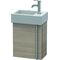 Duravit Waschtischunterbau VERO AIR 436x364x211mm Anschlag links pine silver