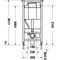 Duravit Wand-WC-Element DURASYSTEM 500x1148mm, Hygienespülung, Trockenbau