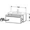 Duravit Waschtischunterbau X-LARGE 458x1150mm betongrau matt
