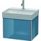 Duravit Waschtischunterbau XSQUARE 397x584x460mm stone blue hochglanz