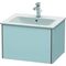 Duravit Waschtischunterbau XSQUARE 400x610x478mm lichtblau seidenmatt