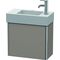 Duravit Waschtischunterbau XSQUARE 397x484x240mm Türansch re basalt matt