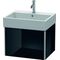 Duravit Waschtischunterbau XSQUARE 397x584x460mm schwarz hochglanz
