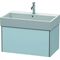 Duravit Waschtischunterbau XSQUARE 397x784x460mm lichtblau seidenmatt