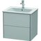 Duravit Waschtischunterbau XSQUARE 560x610x478mm nordic weiß seidenmatt