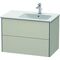 Duravit Waschtischunterbau XSQUARE 560x810x478mm, Becken rechts taupe matt