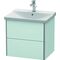 Duravit Waschtischunterbau XSQUARE 565x610x473mm lichtblau matt