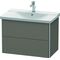 Duravit Waschtischunterbau XSQUARE 565x810x473mm flannel grey seidenmatt
