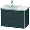 Duravit Waschtischunterbau XSQUARE Becken links 565x810x473mm graphit matt