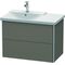 Duravit Waschtischunterbau XSQUARE Be li 565x810x473mm fla grey seidenmatt