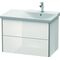 Duravit Waschtischunterbau XSQUARE Be rechts 565x810x473mm weiß hochglanz