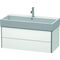 Duravit Waschtischunterbau XSQUARE 397x984x460mm weiß matt