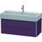 Duravit Waschtischunterbau XSQUARE 397x984x460mm aubergine seidenmatt