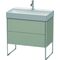 Duravit Waschtischunterbau XSQUARE 731x784x460mm taupe seidenmatt