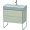 Duravit Waschtischunterbau XSQUARE 731x784x460mm taupe matt