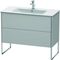 Duravit Waschtischunterbau XSQUARE 832x1010x478mm nordic weiß seidenmatt