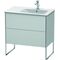 Duravit Waschtischunterbau XSQUARE 832x810x478mm Be rechts weiß seidenmatt