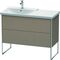 Duravit Waschtischunterbau XSQUARE Becken links 805x1010x473mm leinen