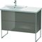 Duravit Waschtischunterbau XSQUARE Be li 805x1010x473mm fla grey hochglanz