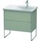 Duravit Waschtischunterbau XSQUARE Be rechts 805x810x473mm taupe seidenmatt