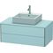 Duravit Waschtischunterbau XSQUARE 400x1000x548mm lichtblau seidenmatt