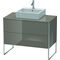 Duravit Waschtischunterbau XSQUARE 778x1000x548mm flannel grey hochglanz