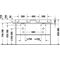 Duravit Doppelwaschtisch DURASQUARE o ÜL m HLB 1200x470mm 1 Hahnloch weiß