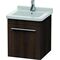 Duravit Waschtischunterbau X-LARGE 443x440x510mm Ans rechts kastanie dunkel