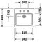 Duravit Einbauwaschtisch VERO m ÜL HLB 500x465mm 1 Hahnloch weiß