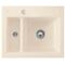 V&B Einbauspüle SUBWAY XM FLAT 585x475mm Exzent. ivory