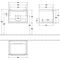 V&B Waschtischunterschrank SUBWAY 2.0 f Waschtische 587x420x454mm Glossy white