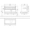 V&B Waschtischunterschrank VENTICELLO 953x590x502mm Griff white Glossy Grey