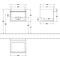 V&B Waschtischunterschrank VENTICELLO 553x420x502mm Griff white Glossy White