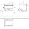 V&B Waschtischunterschrank VENTICELLO 603x420x502mm Griff white Glossy Grey