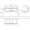 V&B Waschtischunterschrank VENTICELLO 1153x420x502mm Griff chr White Matt