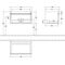 V&B Waschtischunterschrank VENTICELLO 753x420x502mm Griff Copper Glossy Grey